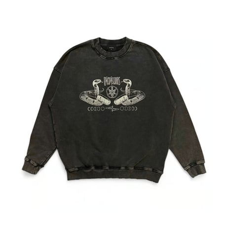 unconscious / Ashen Edge sweatshirt "Snakes" / Dark Gray