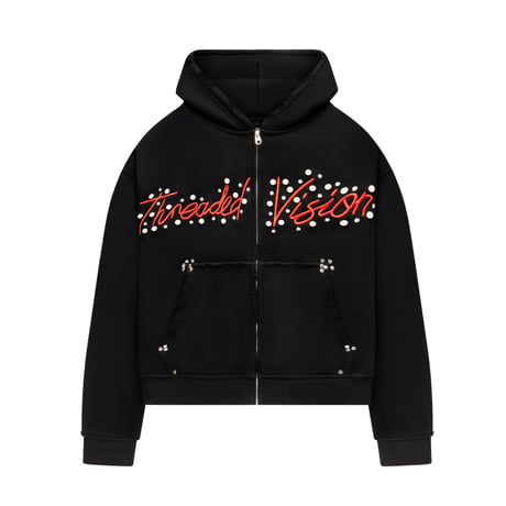THREADED VISION / ADAM SANDLER HOODIE / BLACK