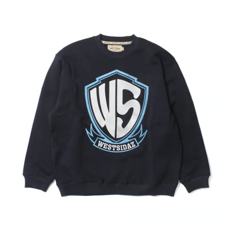 WEST WEAR / WS EMBROIDERY LOGO CREWNECK / NAVY
