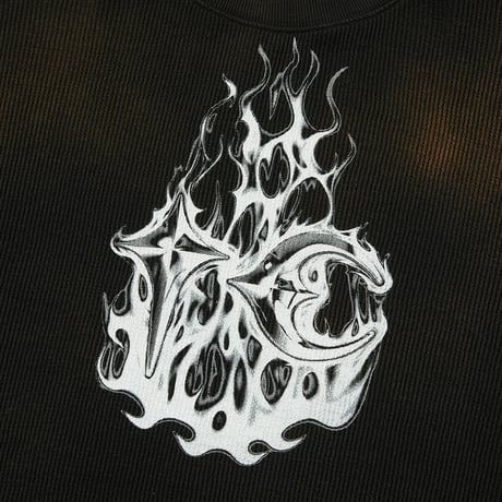 THUG CLUB / TC HELLFIRE LAYERED T-SHIRT / CAMO BLACK