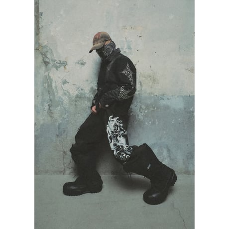 THUG CLUB / IRON STEEL FOCUS DENIM JACKET / BLACK