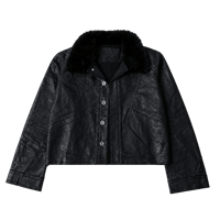 Thought We Friends / RYUK FUR COLLAR WORKSHIRT