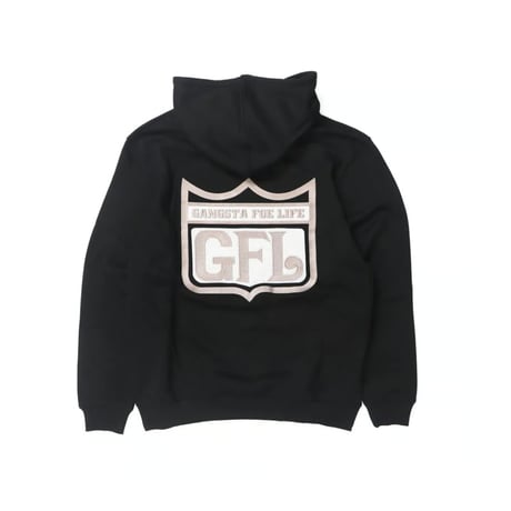WEST WEAR / GFL EMBROIDERY LOGO HOODIE / BLACK