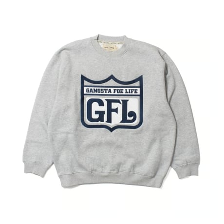 WEST WEAR / GFL EMBROIDERY LOGO CREWNECK / GRAY