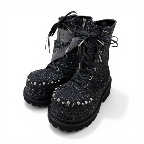 unconscious × VI E DIT / Obsidian Recurve Boots "Needle Punch"