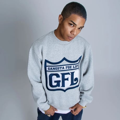 WEST WEAR / GFL EMBROIDERY LOGO CREWNECK / GRAY