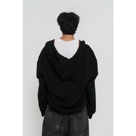 THREADED VISION / ADAM SANDLER HOODIE / BLACK