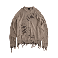 MADFRENZY / CORTEX GRUNGE SWEATER / SAND
