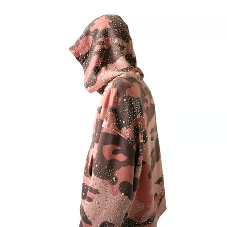 THREADED VISION / PINK REBEL HOODIE / CAMO