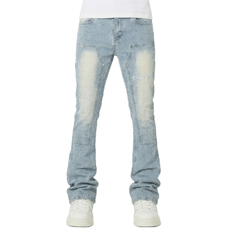 GUAPI / Aqua Blue Sashiko Denim V2 | PLUG