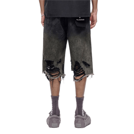VALABASAS / ICELAND JORTS / DARK GRAY WASH