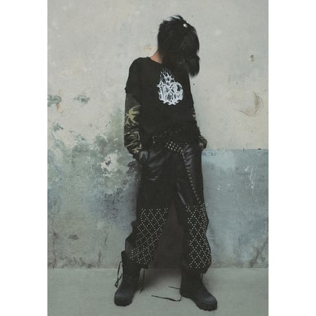 THUG CLUB / TC HELLFIRE LAYERED T-SHIRT / CAMO BLACK