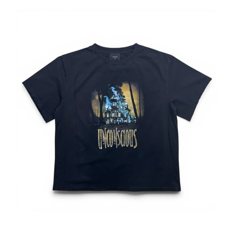 【ラスト1点】unconscious / BURNING HOUSE T-SHIRT / FADED NIGHT BLACK