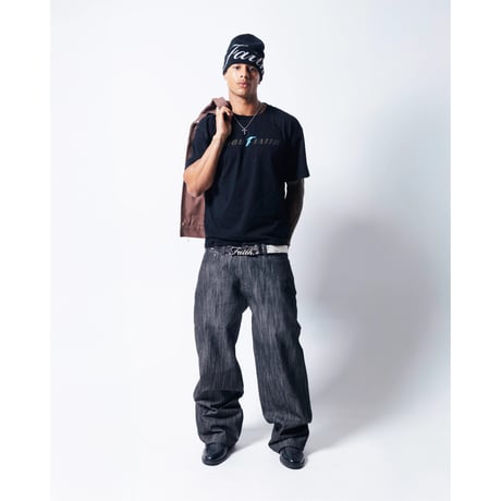 FAITH BY LUIS / ONYX RAW BAGGY DENIM