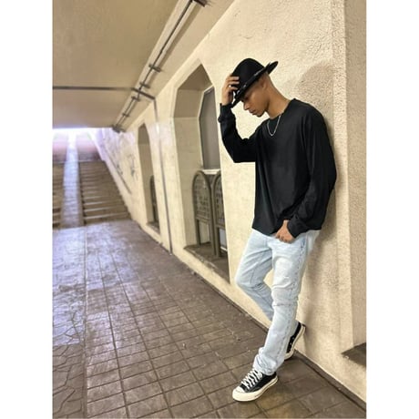 RTA / BRYANT SKINNY STRETCH DENIM / SOFT HORIZON SIDE CROSS