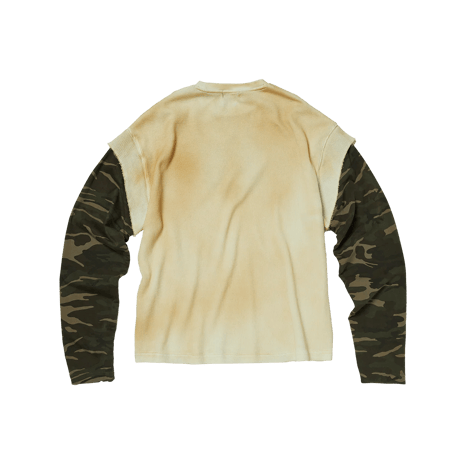 THUG CLUB / TC HELLFIRE LAYERED T-SHIRT / CAMO WHITE