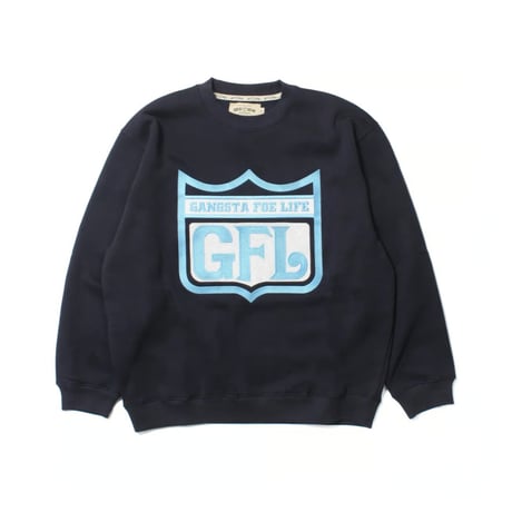 WEST WEAR / GFL EMBROIDERY LOGO CREWNECK / NAVY