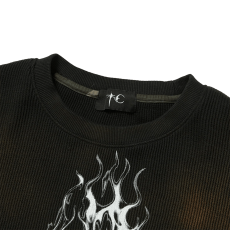 THUG CLUB / TC HELLFIRE LAYERED T-SHIRT / CAMO BLACK