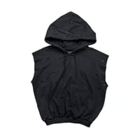 SOCIETY DÉ NOBODIES / "HANDWERK" SLEEVELESS HOODIE