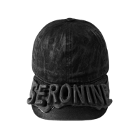 SERONINE LAB / Wax-Coated SLA 3D Logo Curved-Brim Cap