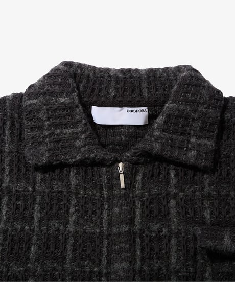 Tweed Knit Jacket (Black)