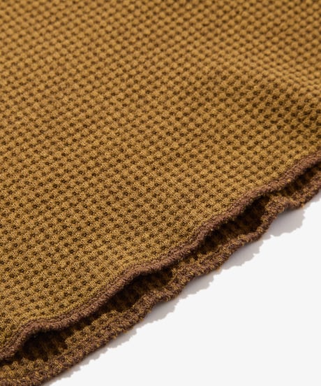 Waffle L/S Polo (Brown)