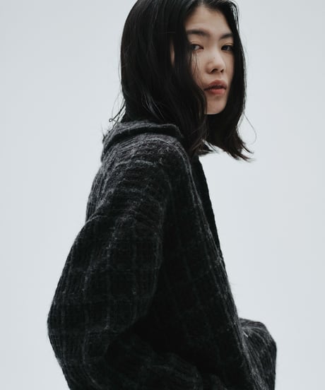 Tweed Knit Jacket (Ivory)