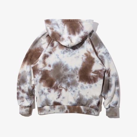 Dyed Full Zip Hooded Sweatshirt (Light Camo)