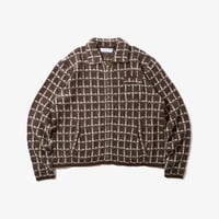 Tweed Knit Jacket (Brown)