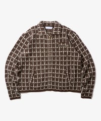 Tweed Knit Jacket (Brown)