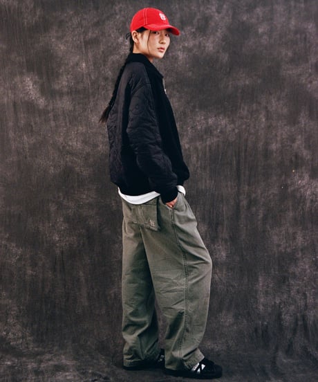 【VICTORIA】 YY QUILTED HALFZIP SWEATSHIRT