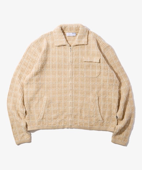 Tweed Knit Jacket (Ivory)