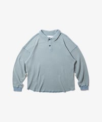 Waffle L/S Polo (Sax)
