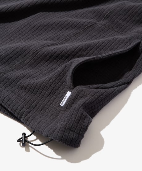 Grid Fleece Pullover (Black)