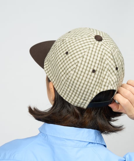 Script Low Ball Cap (Plaid)