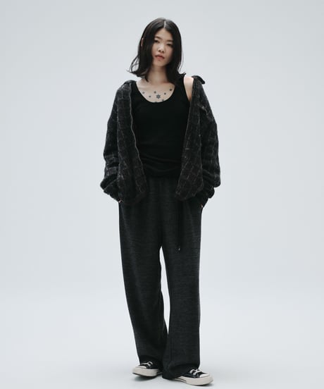 Tweed Knit Jacket (Ivory)