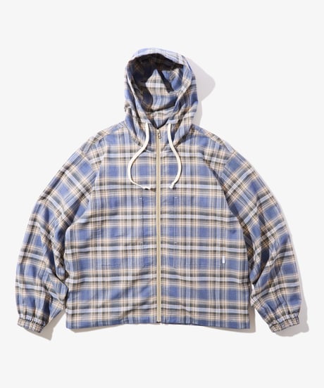 Hooded Corduroy Shirt (Blue)