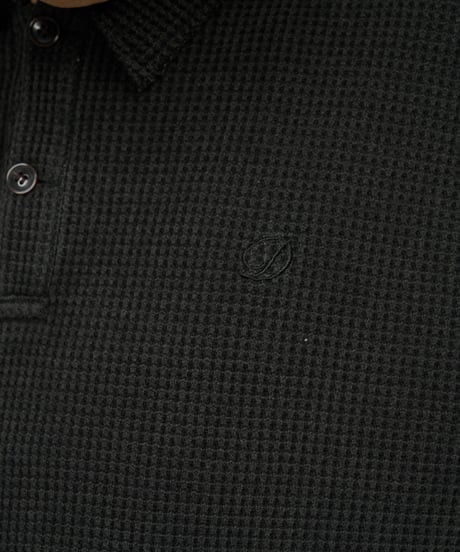 Waffle L/S Polo (Sax)