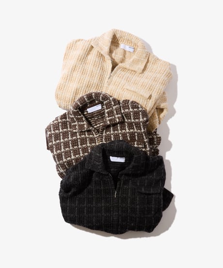 Tweed Knit Jacket (Black)