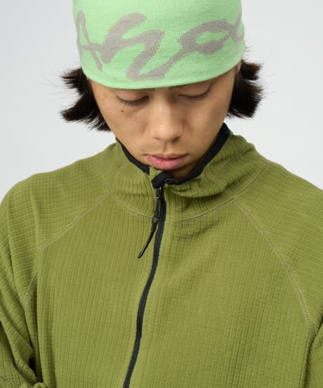 Grid Fleece Pullover (Green)