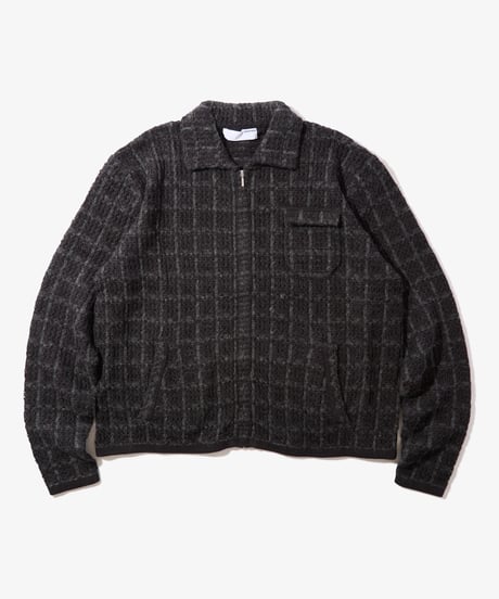 Tweed Knit Jacket (Black)