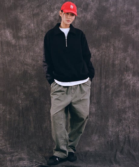 【VICTORIA】 YY QUILTED HALFZIP SWEATSHIRT