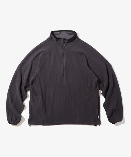 Grid Fleece Pullover (Black)