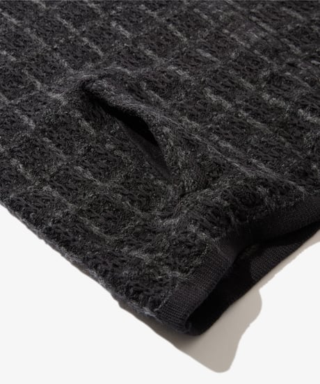 Tweed Knit Jacket (Black)