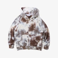 Dyed Full Zip Hooded Sweatshirt (Light Camo)