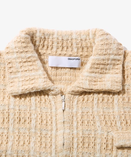 Tweed Knit Jacket (Ivory)