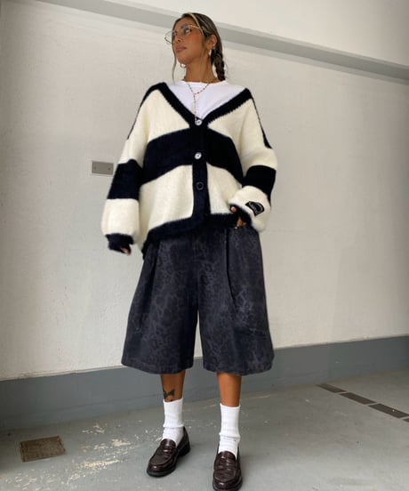 knit cardigan「border」#82110