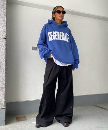 wide hoodie「REGENERATE」#2197