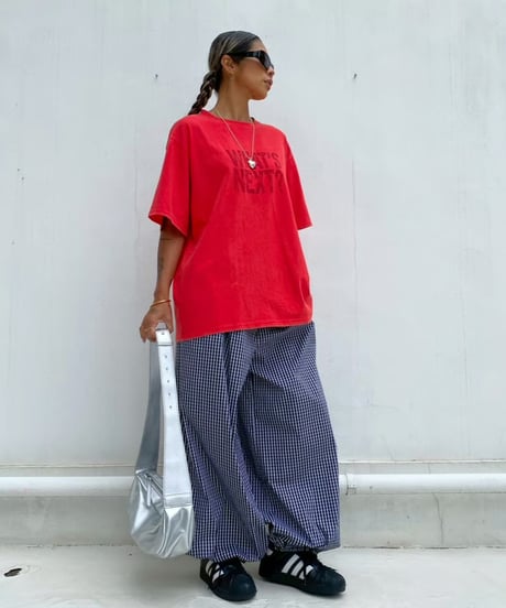 wide jogger pt「gingham」#6323965