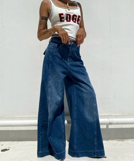 flare denim「center seam」#8202867
